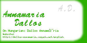 annamaria dallos business card